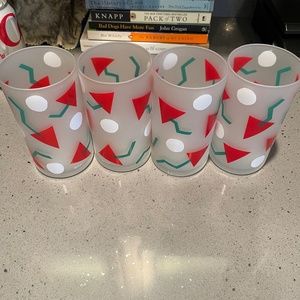 4 Vintage Towle Katja frosted glasses
